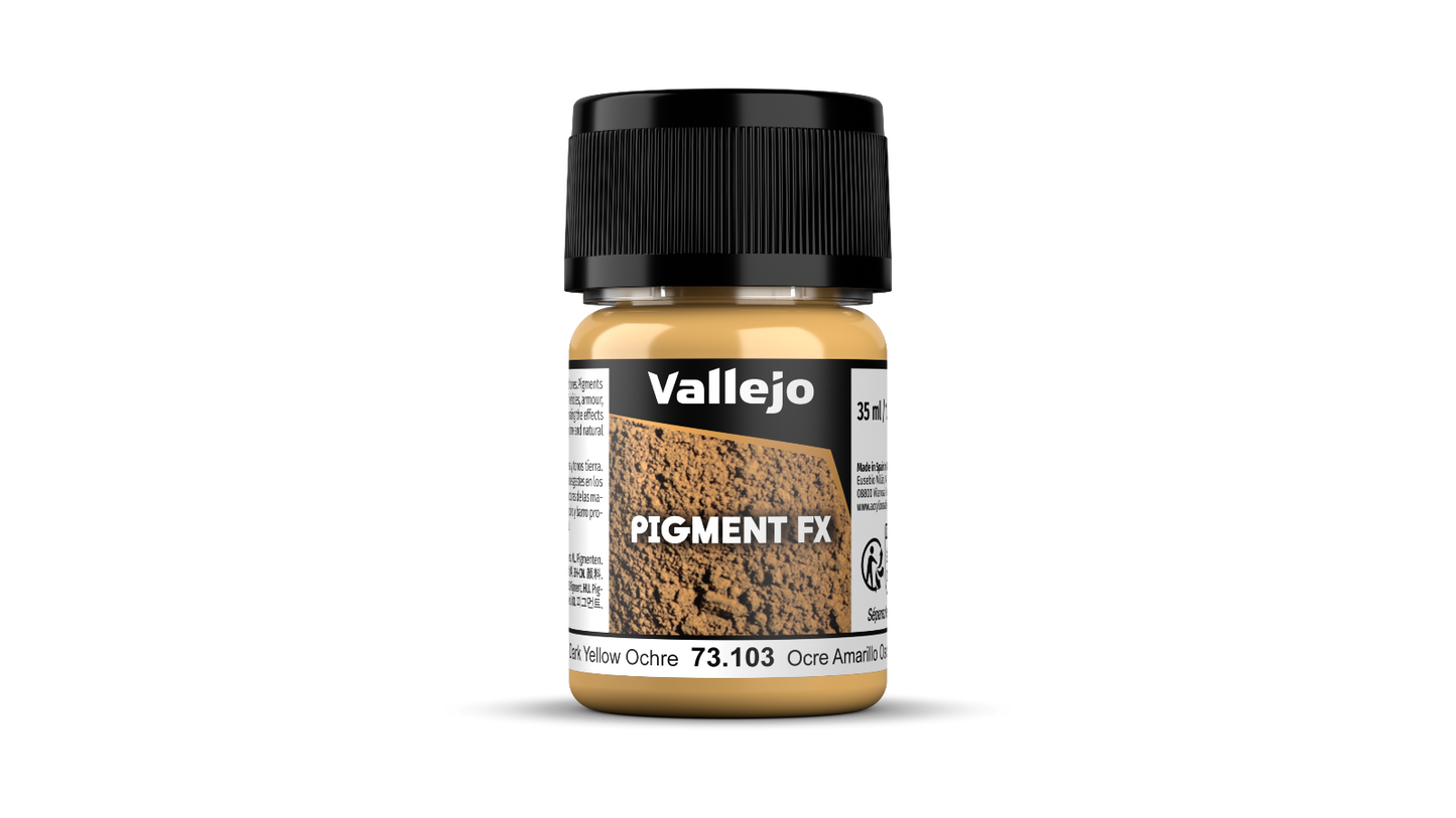 73103 Pigmentos Ocre Amarillo Oscuro modelismo Vallejo