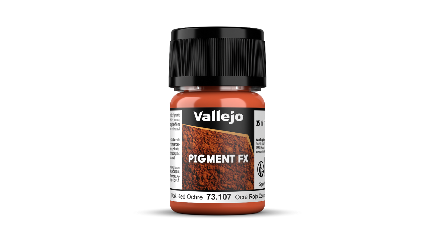 73107 Pigmento Ocre Rojo Obscuro modelismo Vallejo