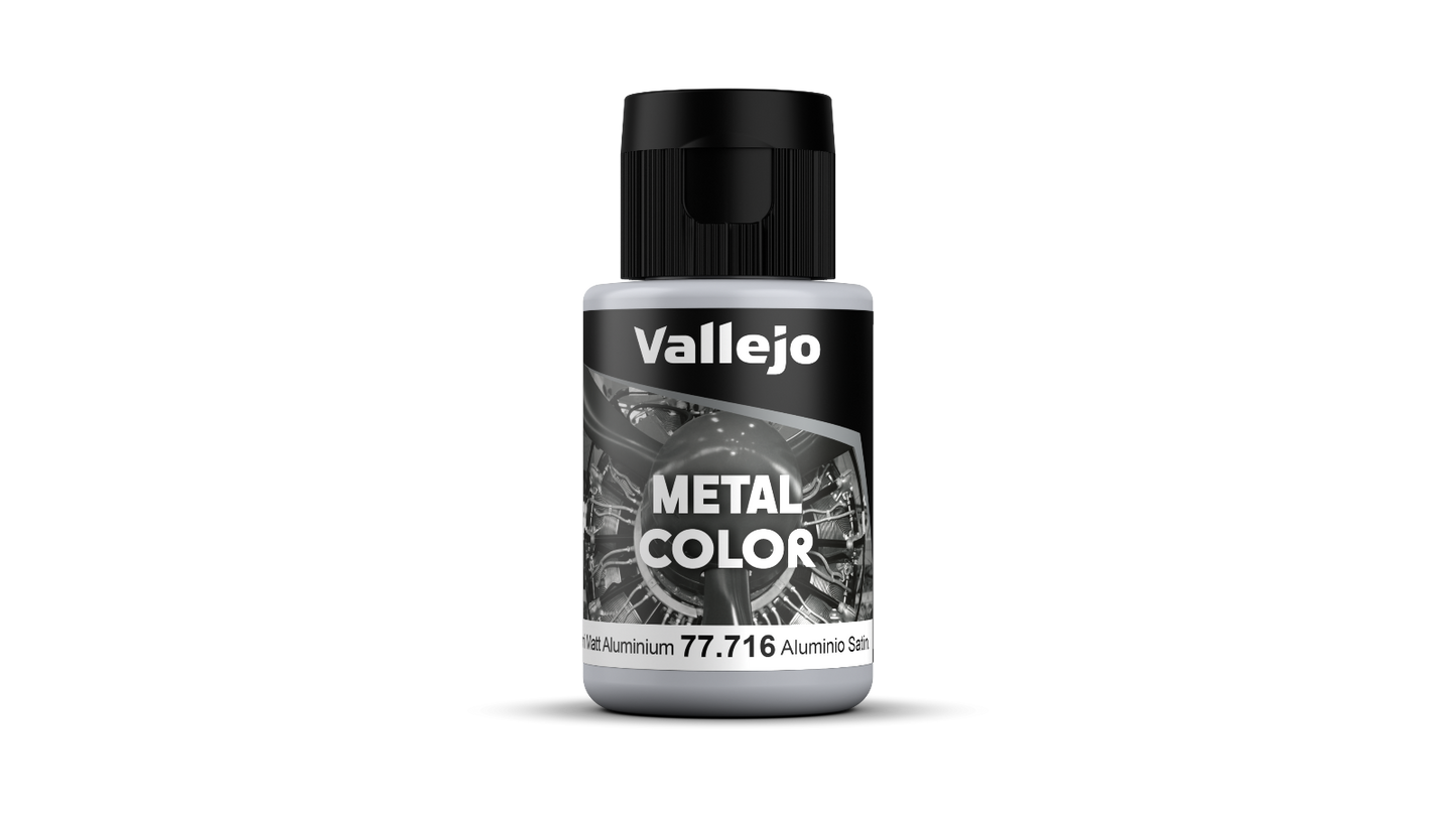 77716 Metal Color Aluminio Satinado modelismo Vallejo