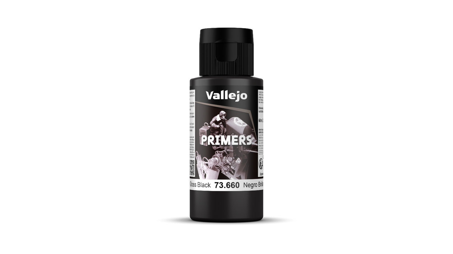 73660 Primer Negro Brillante 60ml. modelismo Vallejo