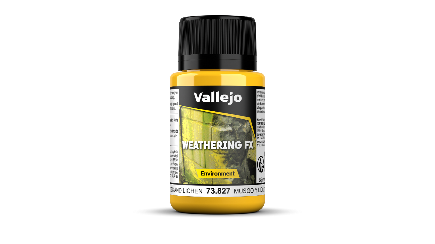 73827 WeatheringFX Efectos de Musgo y Liquen modelismo Vallejo