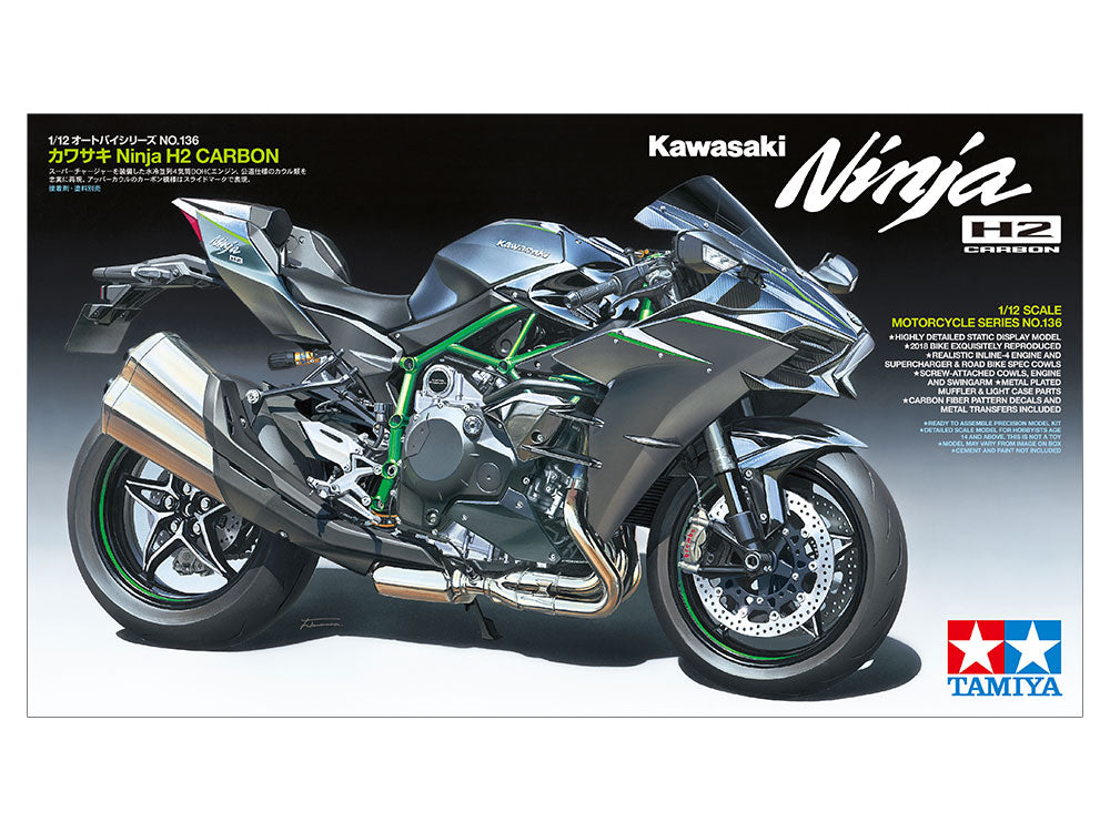 14136 1/12 Kawasaki Minja H2 Carbon