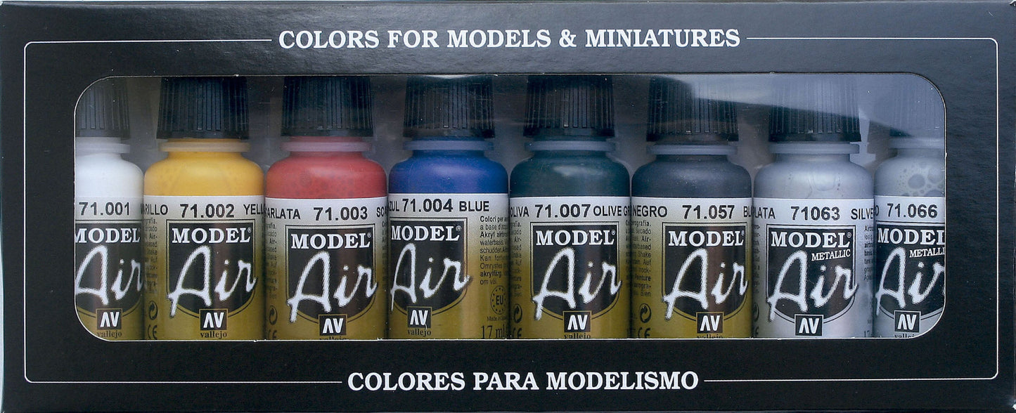 71174 Set modelismo Vallejo Colores Básicos