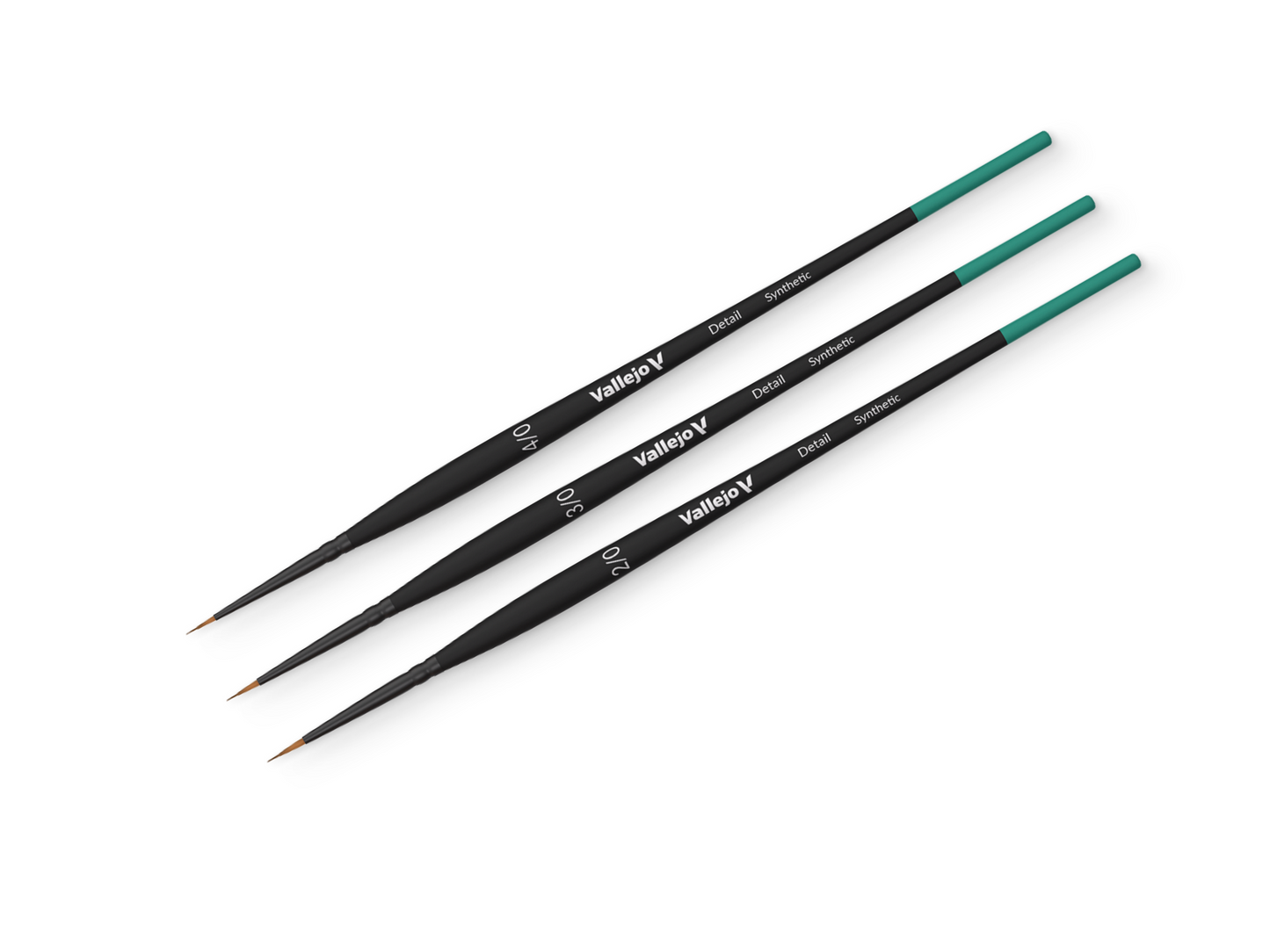 Set de pinceles Precisión y Detalle Modelismo Acrylicos Vallejo