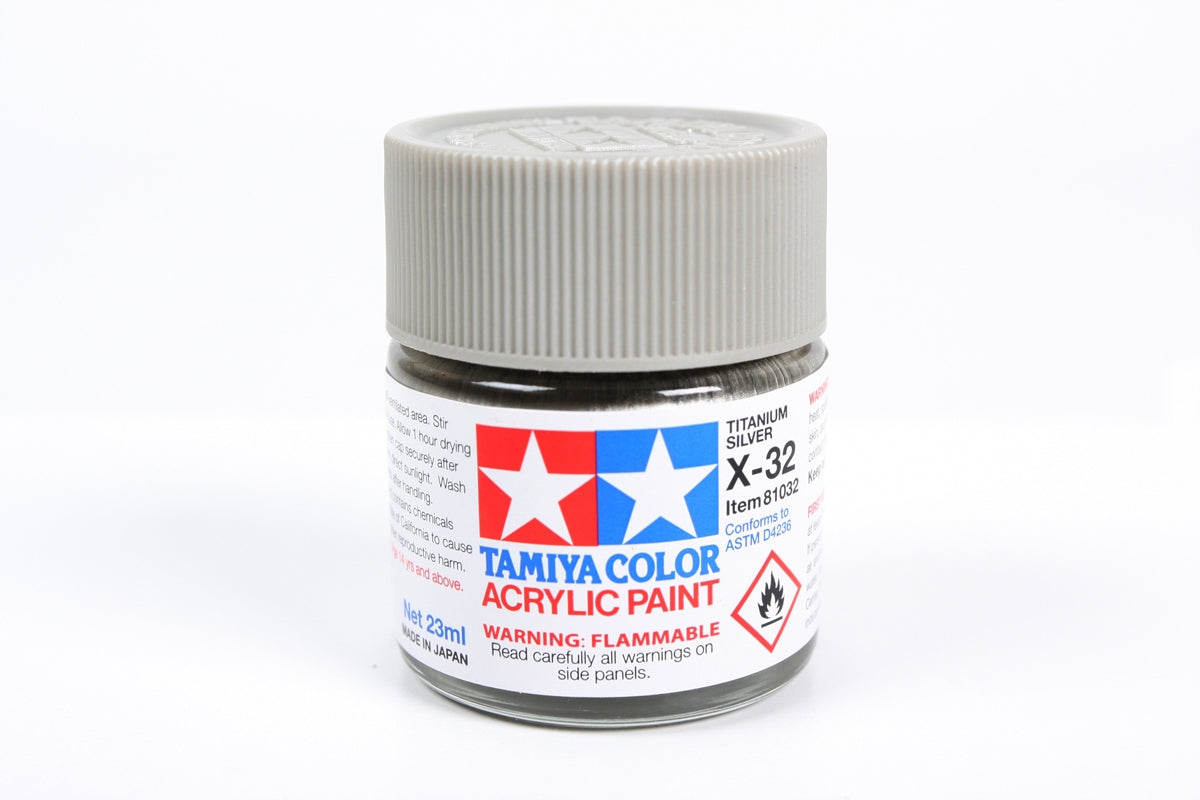 Tamiya Paint Gloss X-32 Titanium Silver