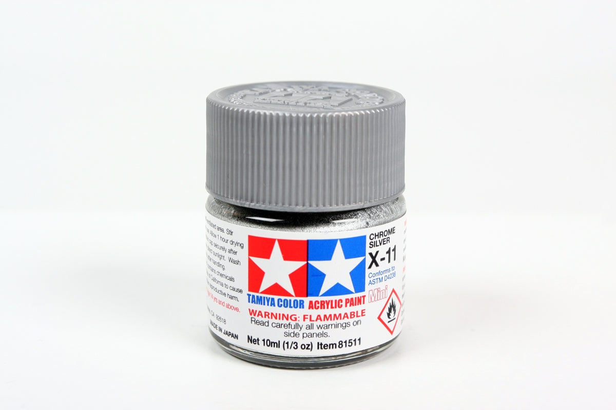 Tamiya Paint Gloss X-11 Chrome Silver