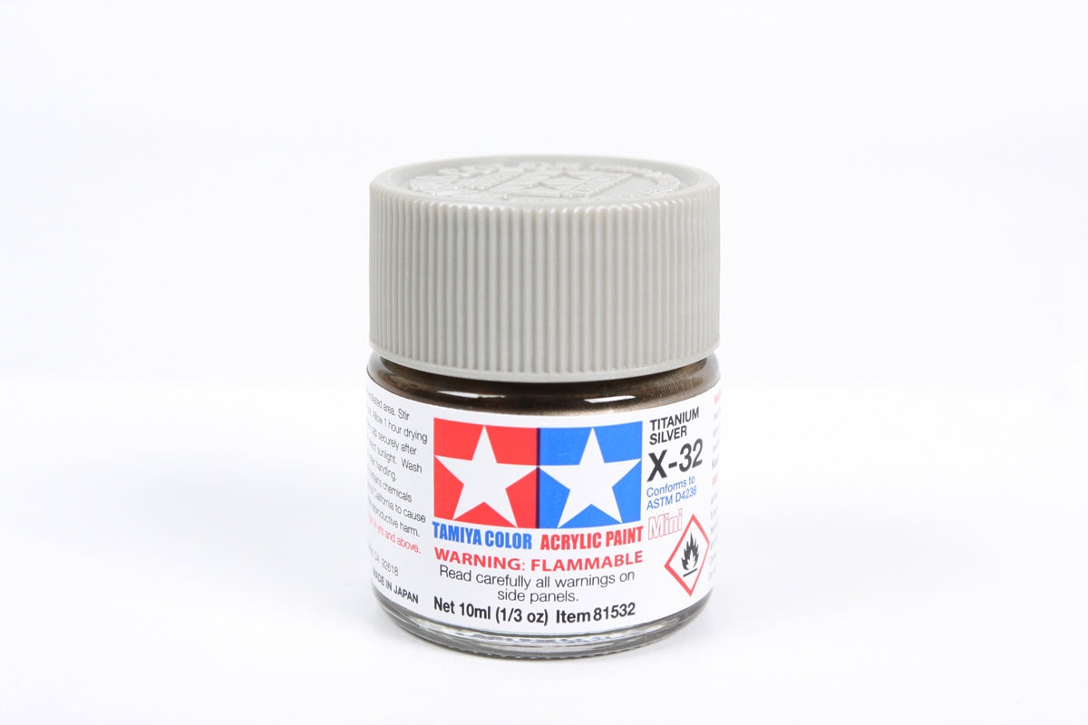 Tamiya Paint Gloss X-32 Titanium Silver