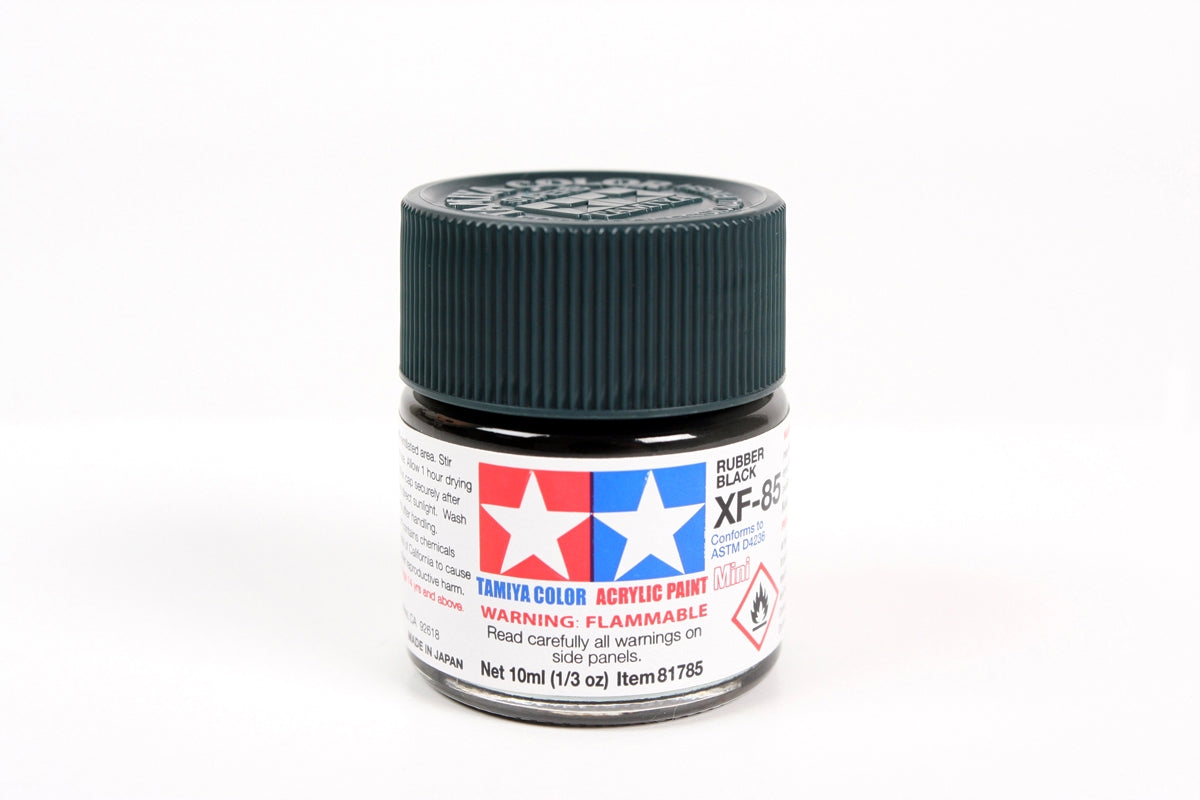 Tamiya Paint Flat XF-85 Rubber Black