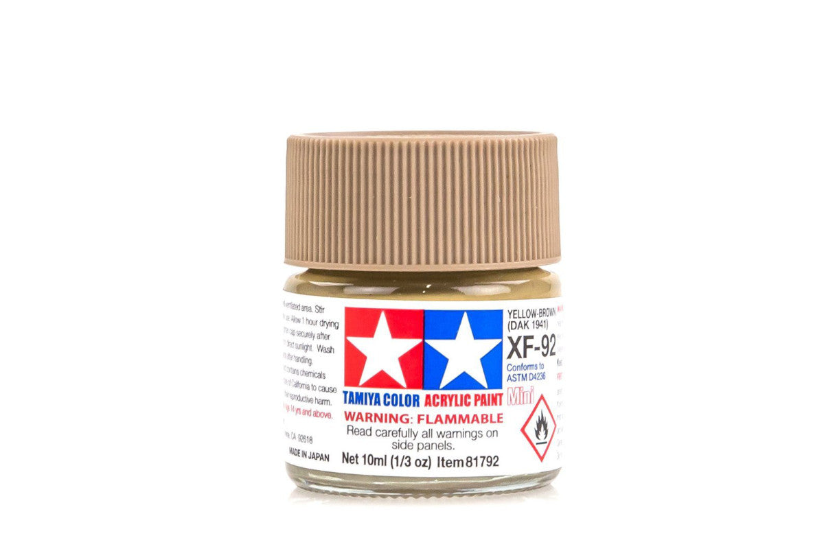 Tamiya Paint Flat XF-92 Yellow Brown