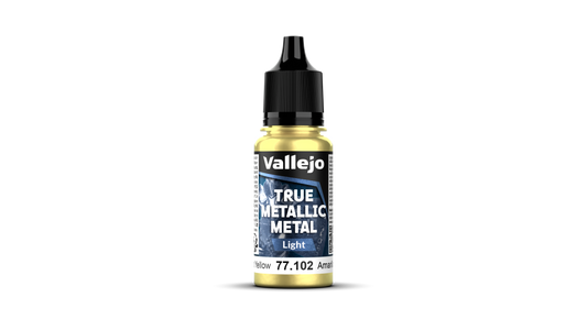 77102 Modelismo True Metallic Metal Vallejo Amarillo Radiante