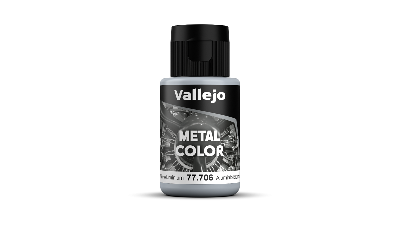 77706 Metal Color Aluminio Blanco modelismo Vallejo