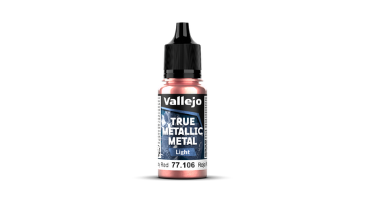 77106 True Metallic Metal Vallejo modelismo Rojo Rubí