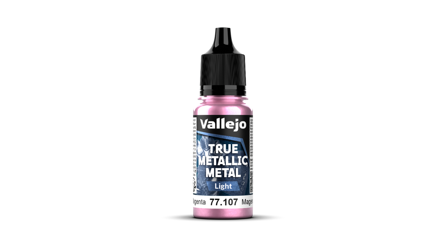 77107 Tue Metallic Metal Vallejo Magenta Carmesí