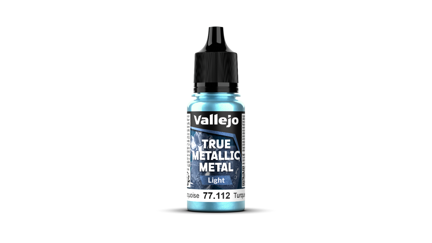 77112 True Metallic Metal Turquesa Hidra modelismo Vallejo