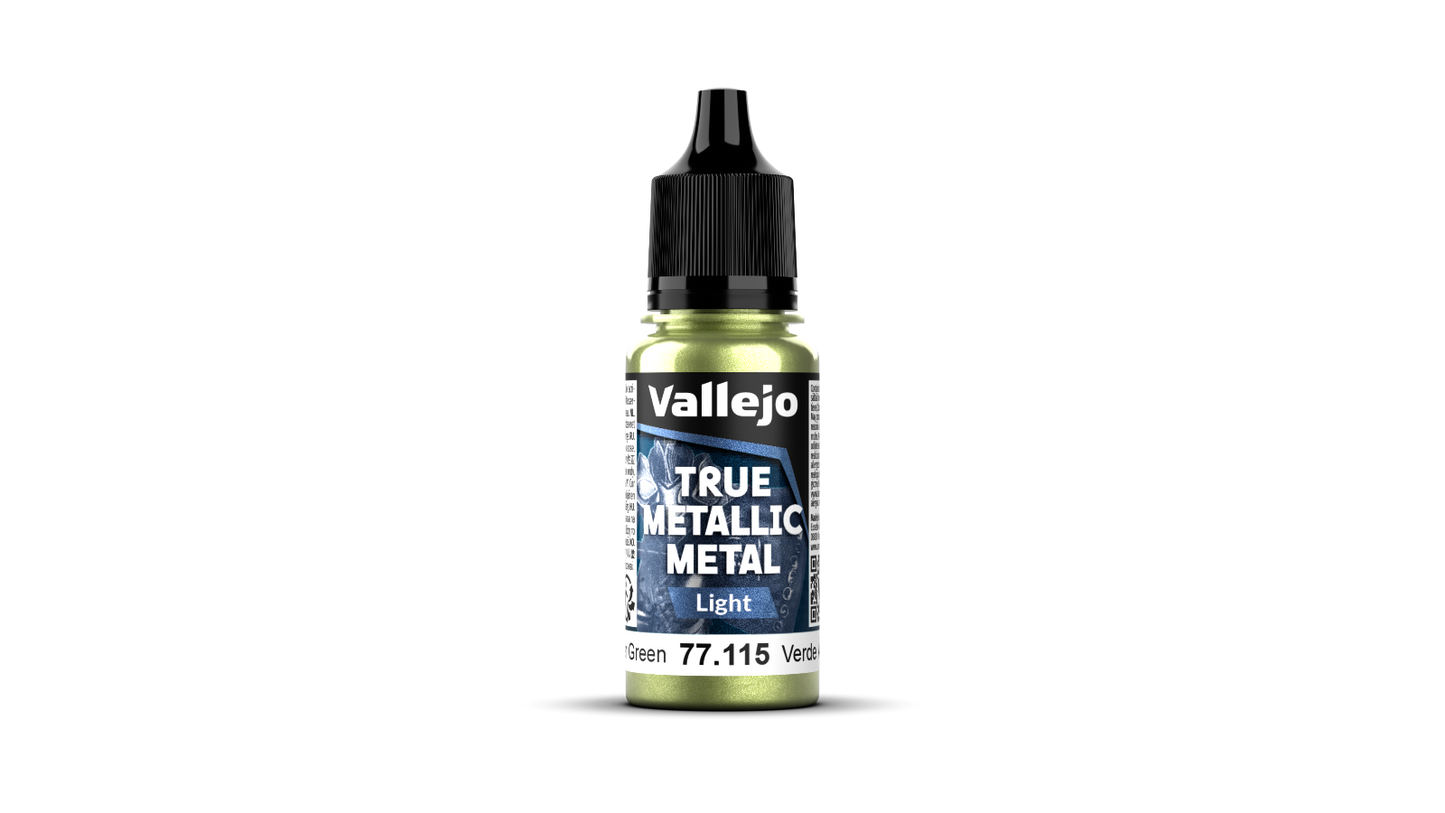 77115 True Metallic Metal Verde Ambar modelismo Vallejo