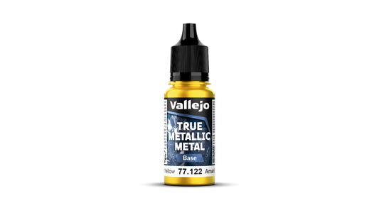 77122 Amarillo Radiante True Metallic Metal Modellismo Vallejo -Base-