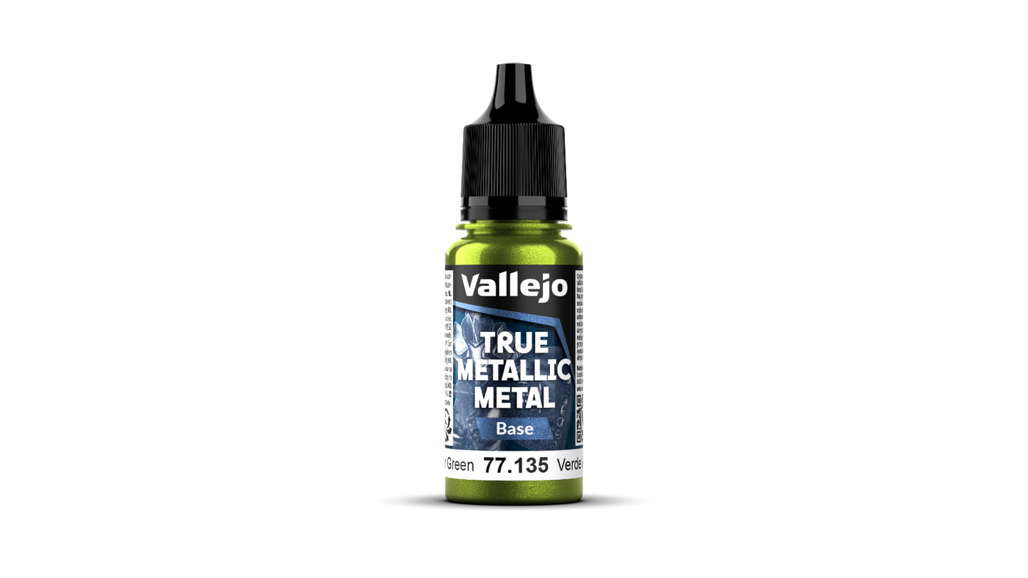 77135 True Metallic Metal Verde Ambar modelismo Vallejo