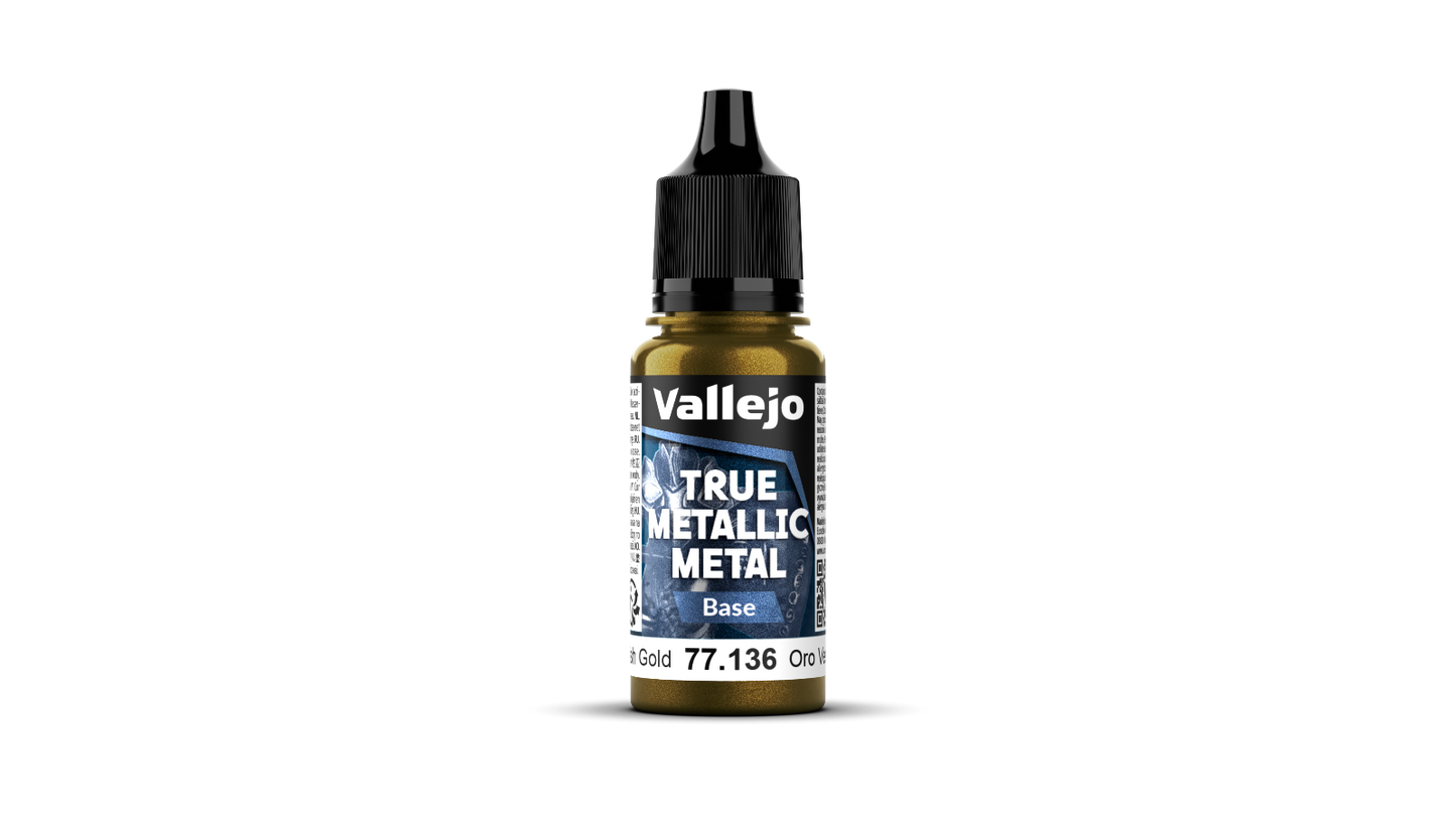 77136 Oro Verde True Metallic Metal modelismo Vallejo