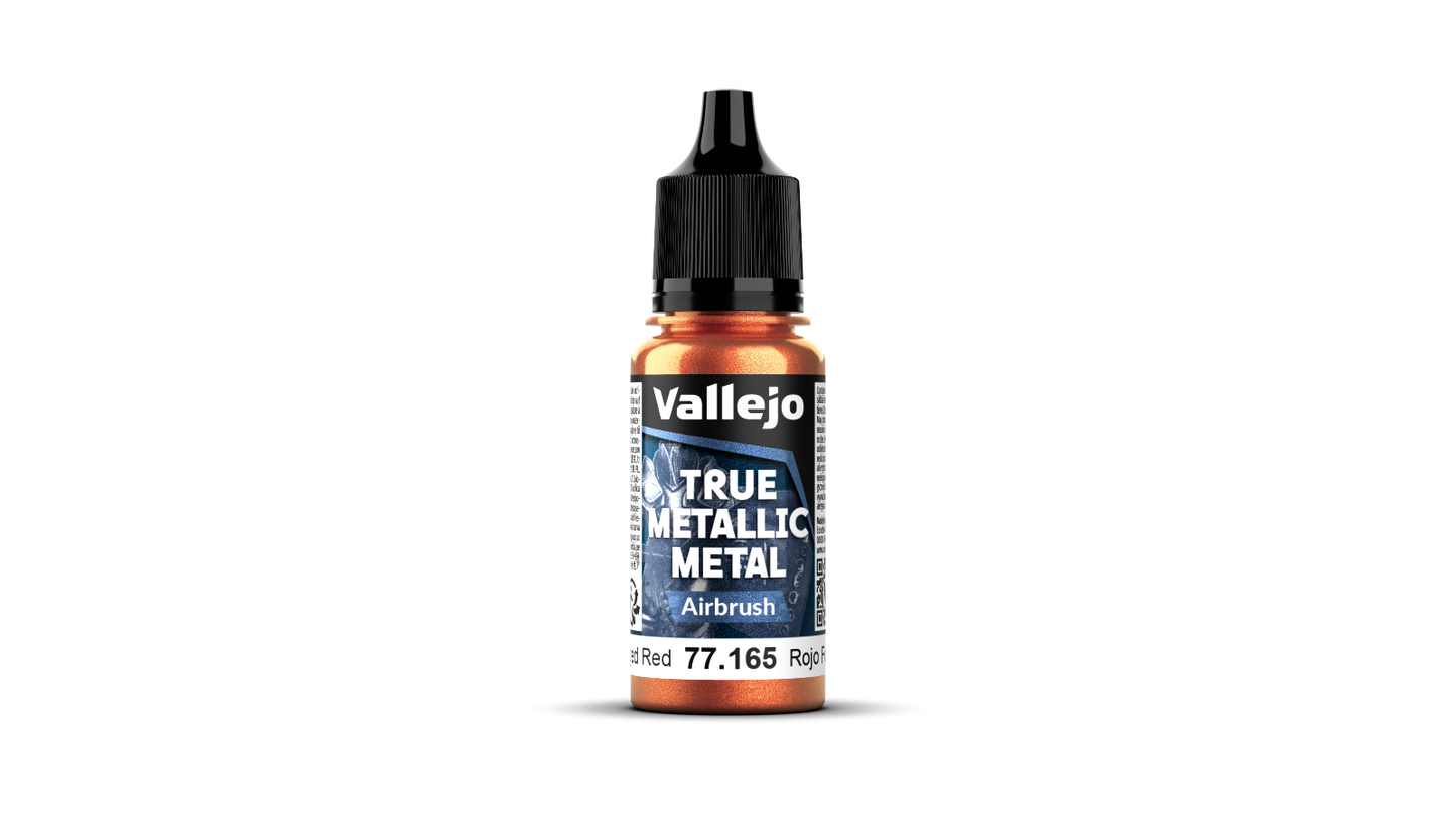 77165 True Metallic Metal modelismo Vallejo Rojo Forjado