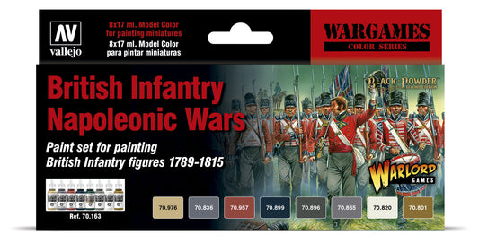 70163 MC British Infantry Napoleonic Wars 17ml. (Set 8)