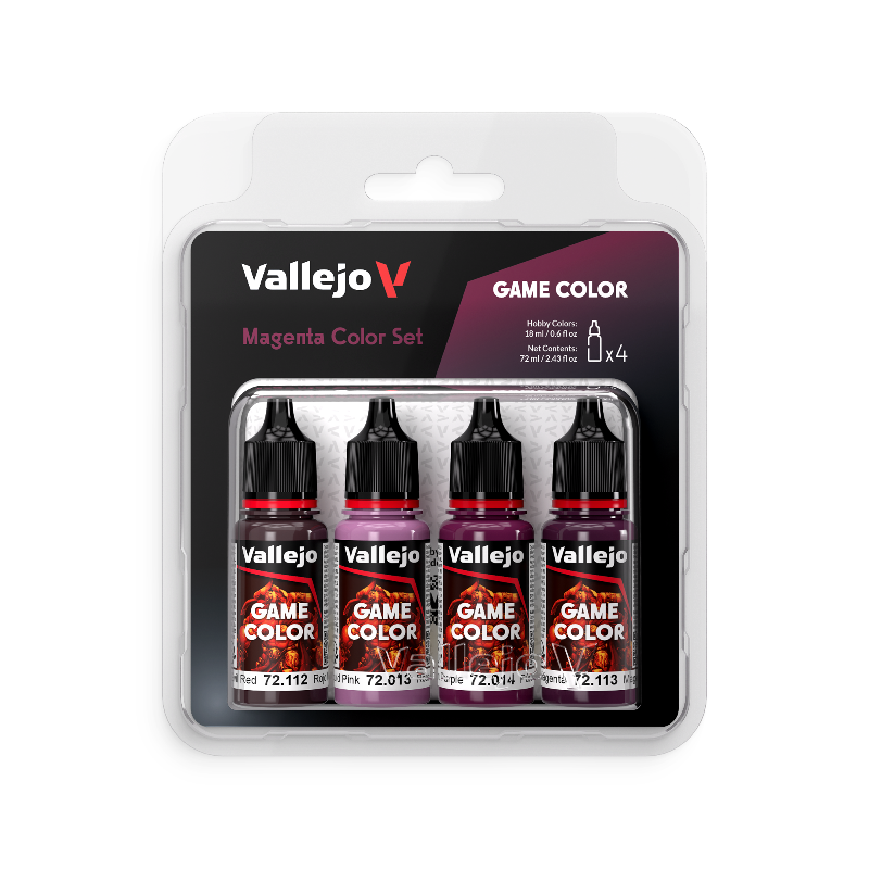 72388 Set Magenta Game Color -Modelismo Vallejo