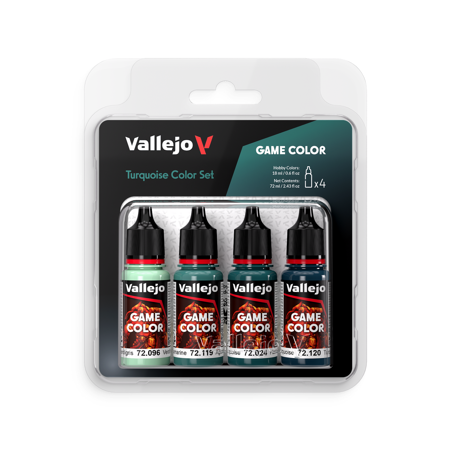 72390 GC Set Turquesa modelismo Acrylicos Vallejo
