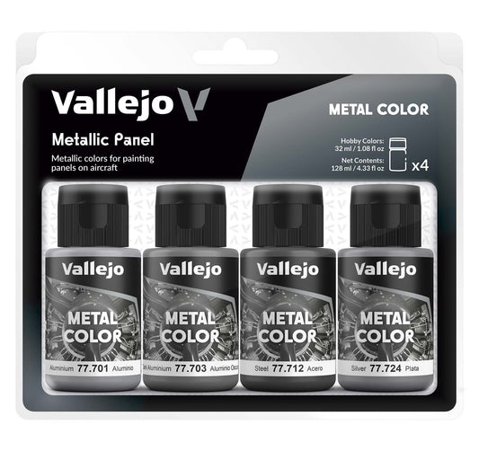 77601 Metal Color Set Metallic Panel modelismo Vallejo