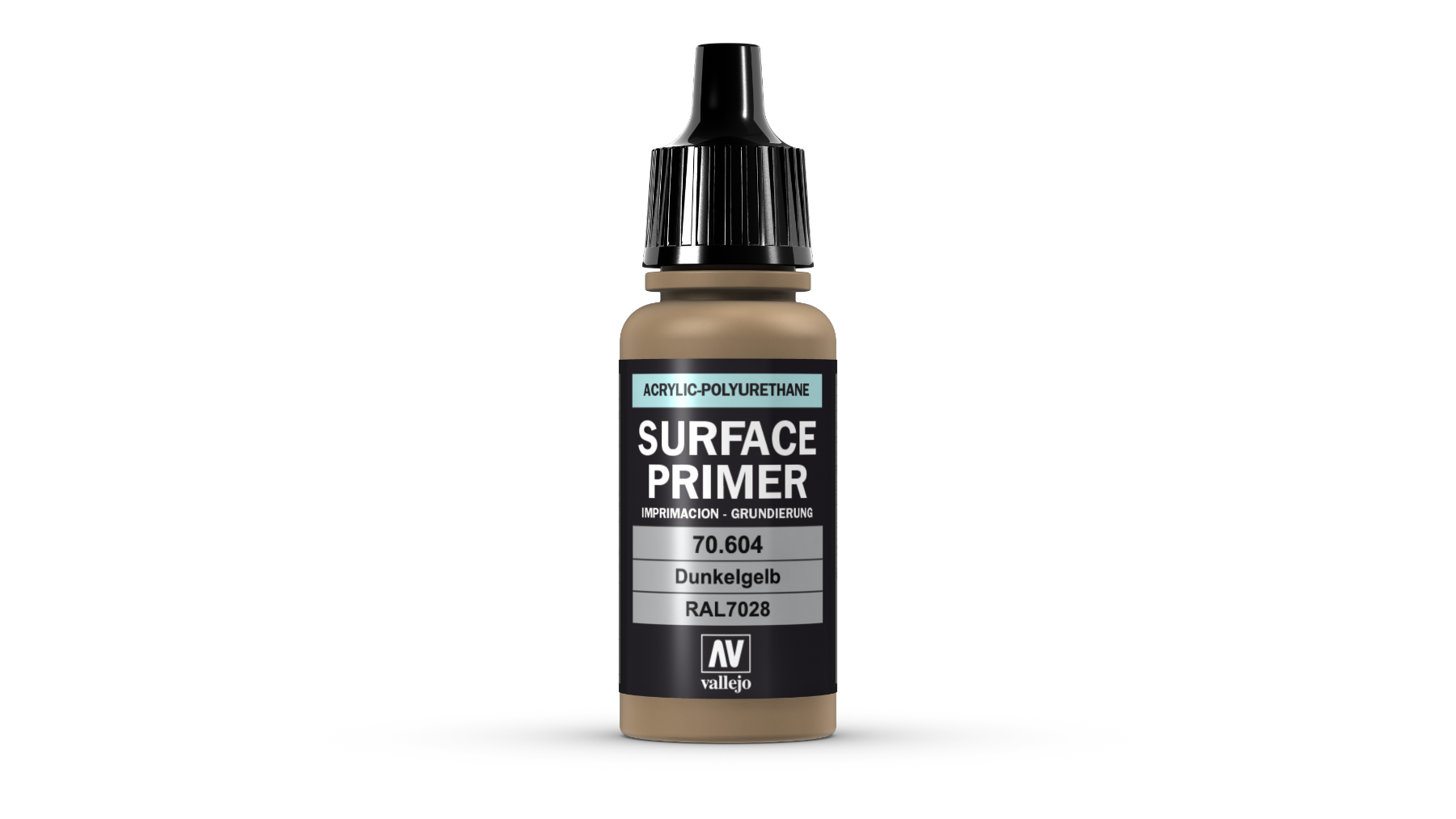 70604 Surface Primer German Dark Yellow/ Amarillo Alemán modelismo Vallejo