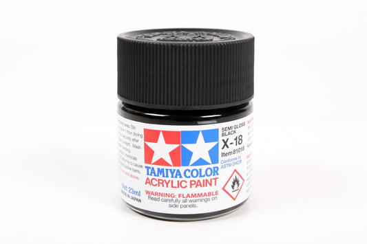 Tamiya Paint Gloss X-18  Semi Gloss Black