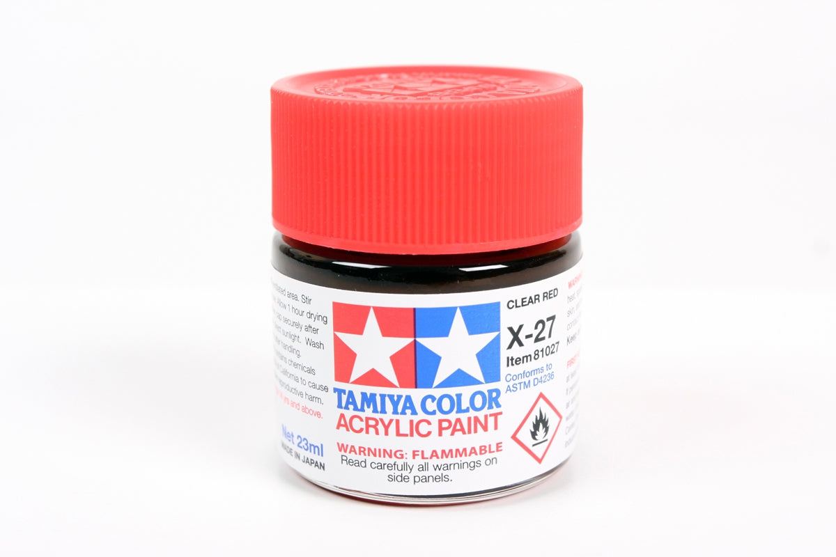 Tamiya Paint Gloss  X-27  Clear Red