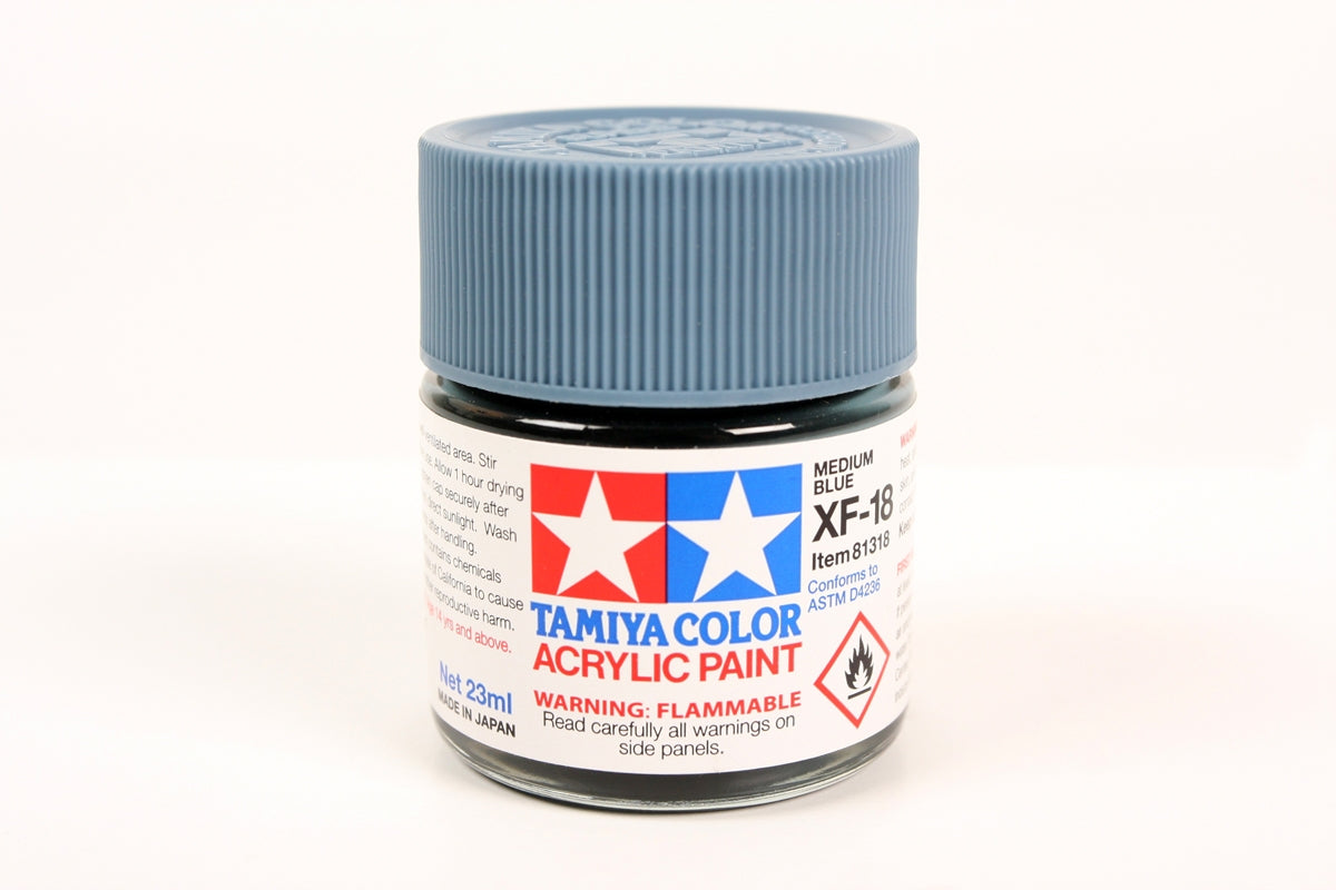 Tamiya Paint Flat   XF-18  Medium Blue