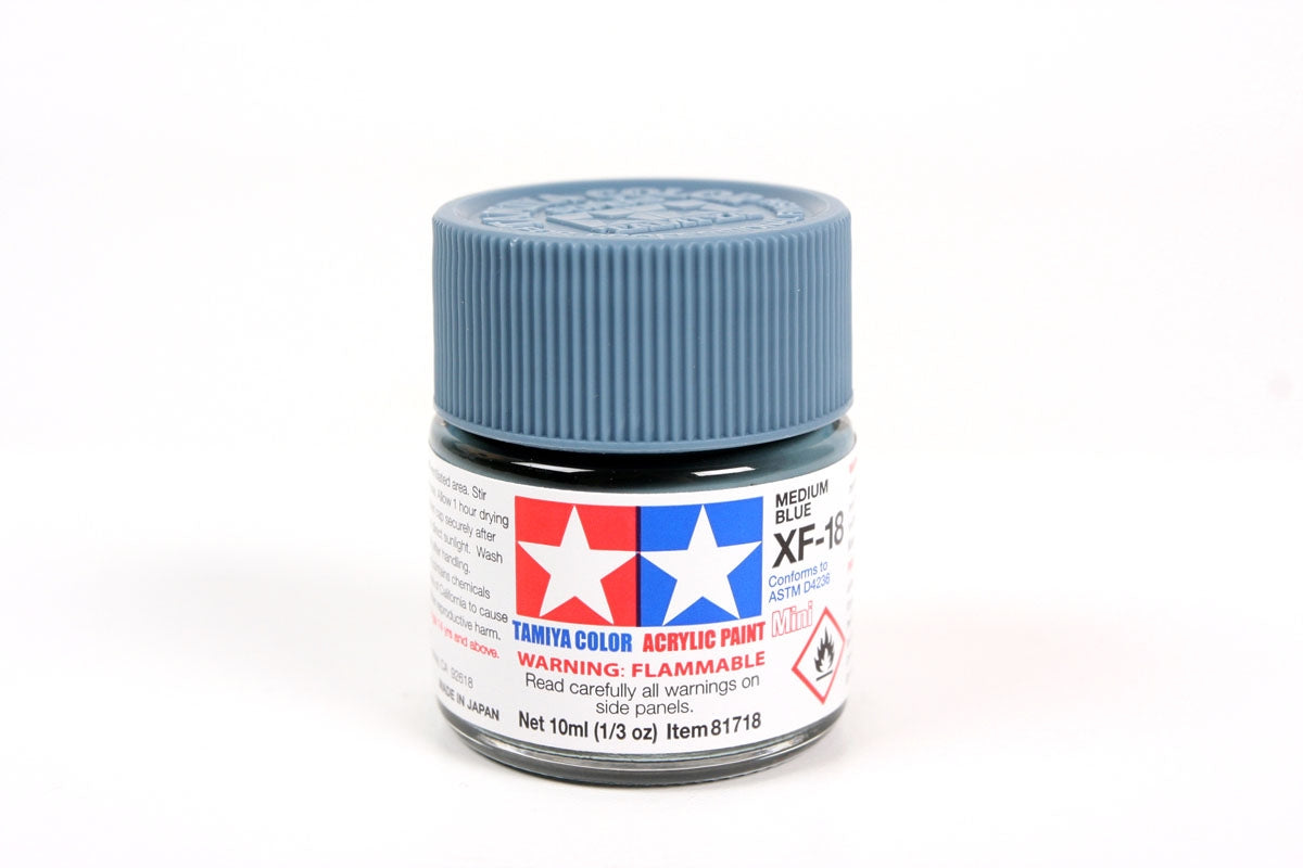 Tamiya Paint Flat   XF-18  Medium Blue